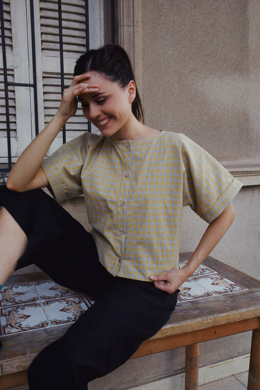 Blusa Alondra - Cuadrillé