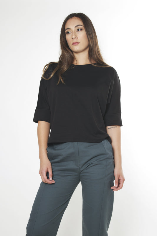 Polera Nona - Negro