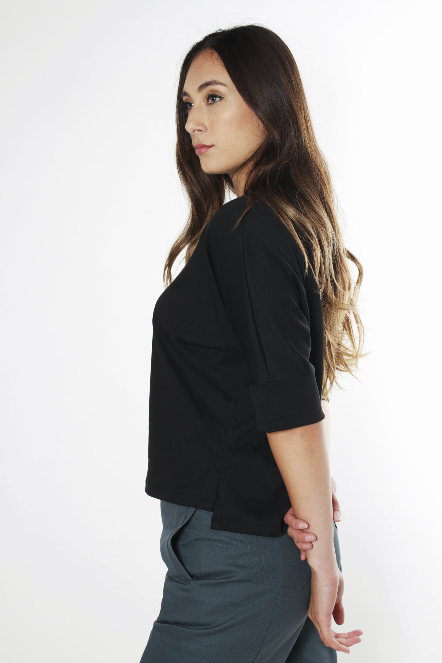 Polera Nona - Negro