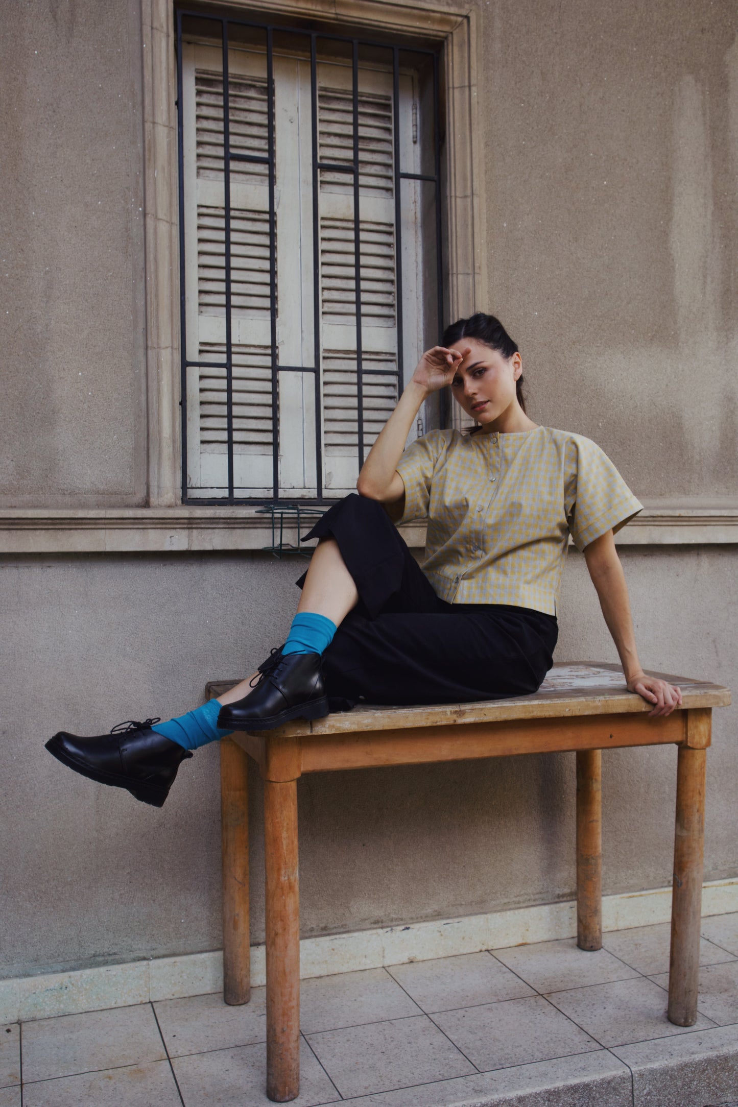 Blusa Alondra - Cuadrillé