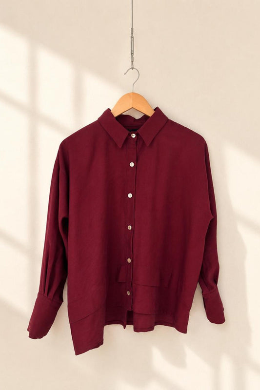Blusa Flori - Burdeo